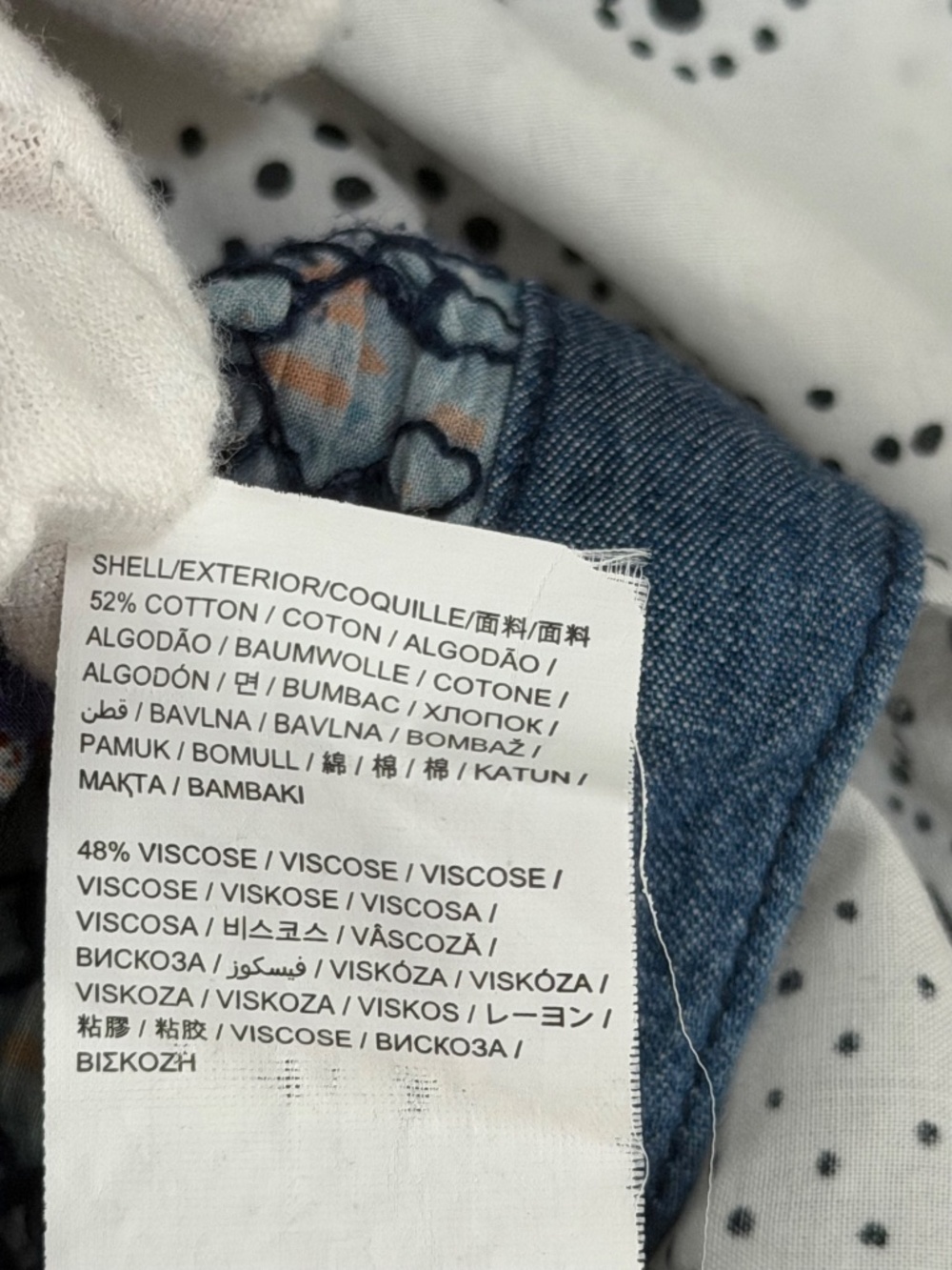Desigual CAM_MARTE Patchwork Button Down Shirt Women’s M Multi-Pattern Cotton - Picture 8 of 15